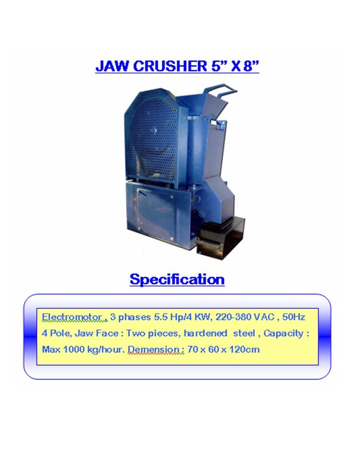 distributor alat laboratorium teknik sipil JAW CRUSHER 5